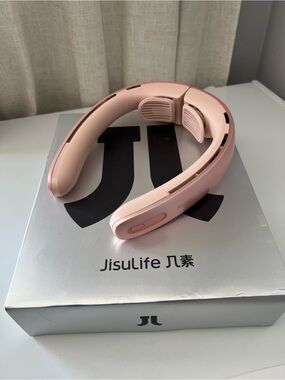 JisuLife Pink Metallic Neck Fan Pro1